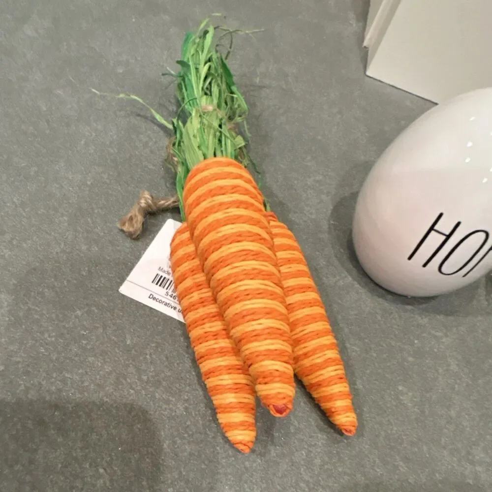 Hobby Lobby Easter Decorative Eggs Chick and Artificial Carrots Set